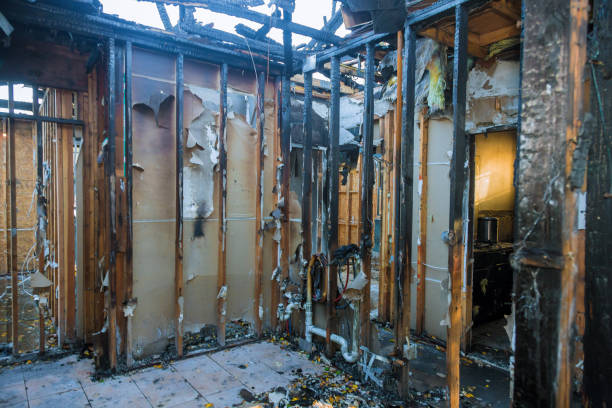 Professional Fire Damage Restoration technician working in Hardwick, GA